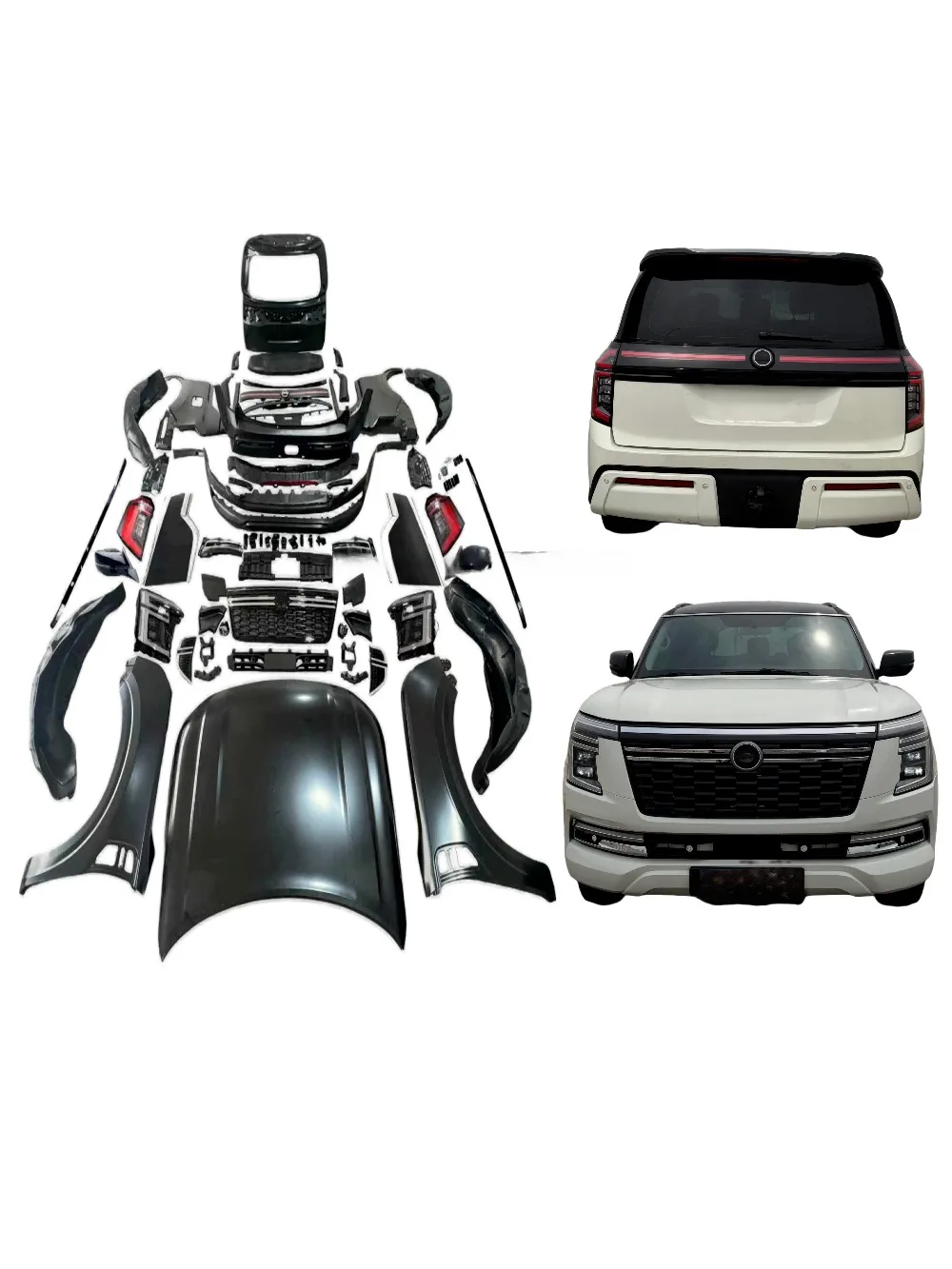 2026 BodyKit for  Patrol Y62 2012-2024 Facelift to Y63 Style Car Auto Parts Oem Grade Quality LED Headlight Plug and Play