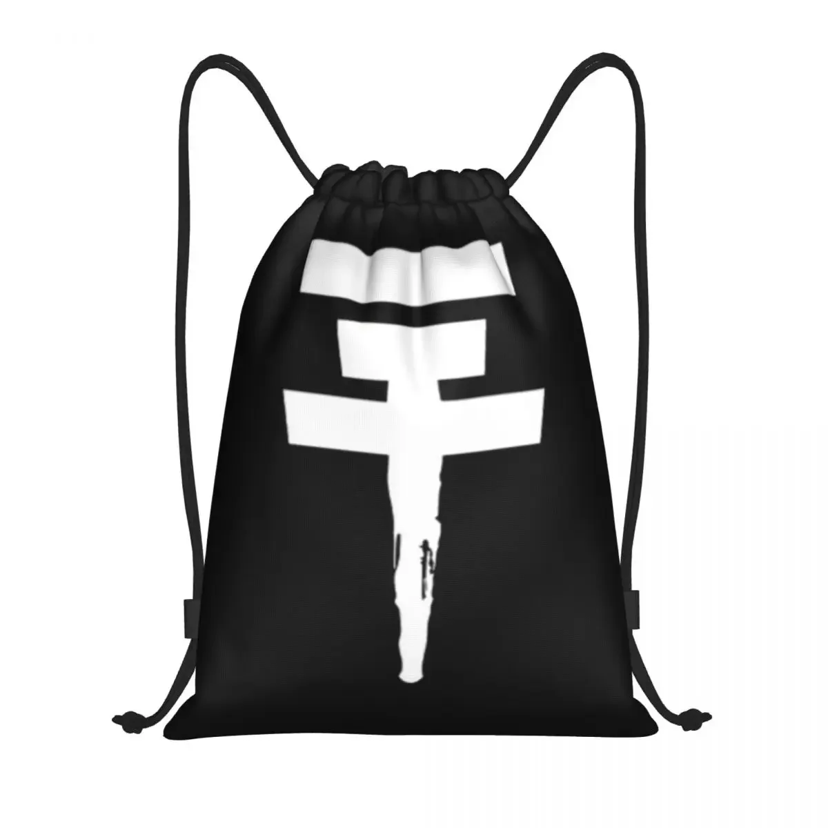 

The Band Tokio Hotel Logo Drawstring Backpack Women Men Gym Sport Sackpack Foldable Shopping Bag Sack