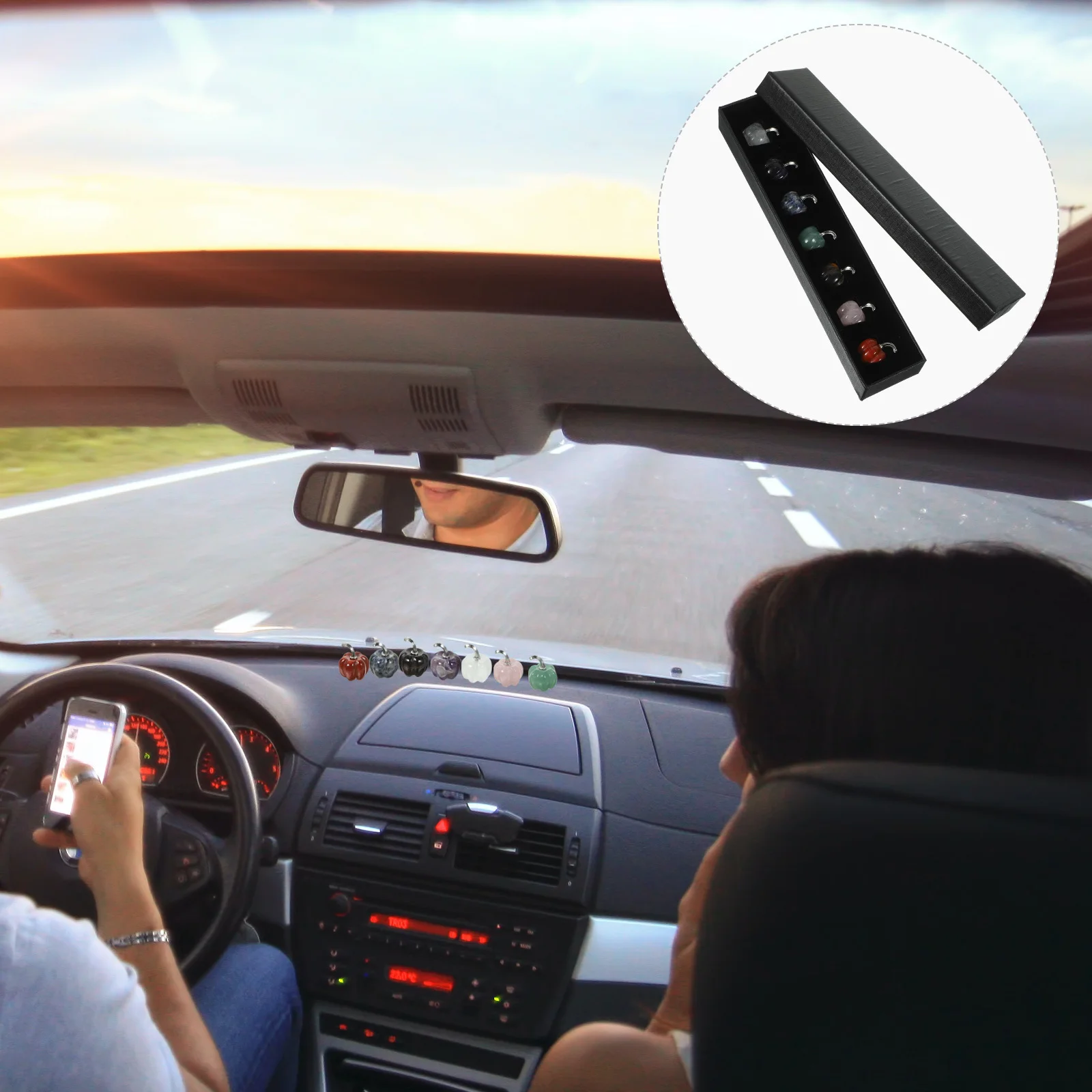 

7Pcs Crystal Pumpkin Prop Detailed Craftsmanship Lifelike Appearance Indoor Outdoor Use Thanksgiving Home Decor