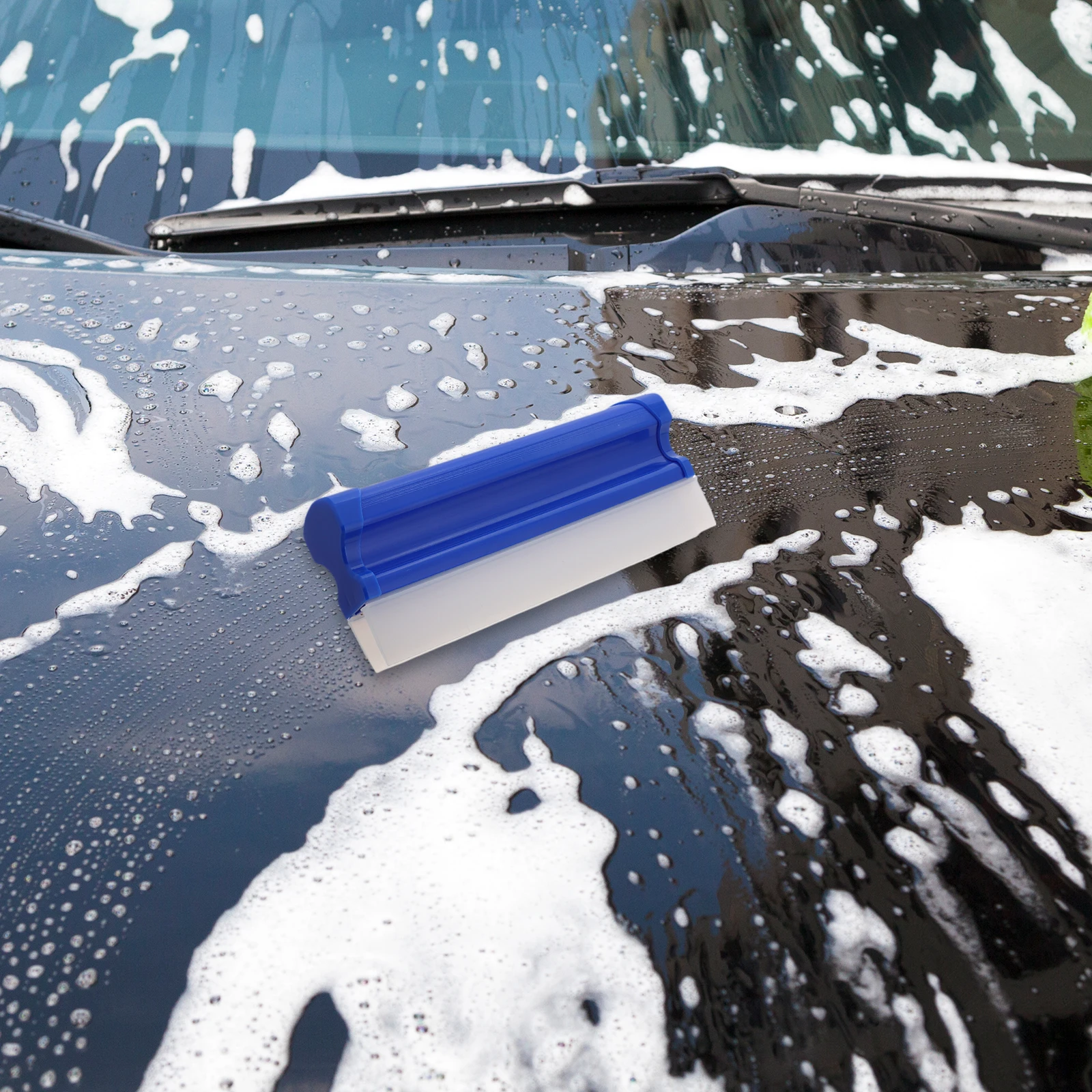 

Dual Car Squeegee Wiper for Window Windshield Mirror Cleaning Tool Glass Water Shower Tile Walls Silica Gel