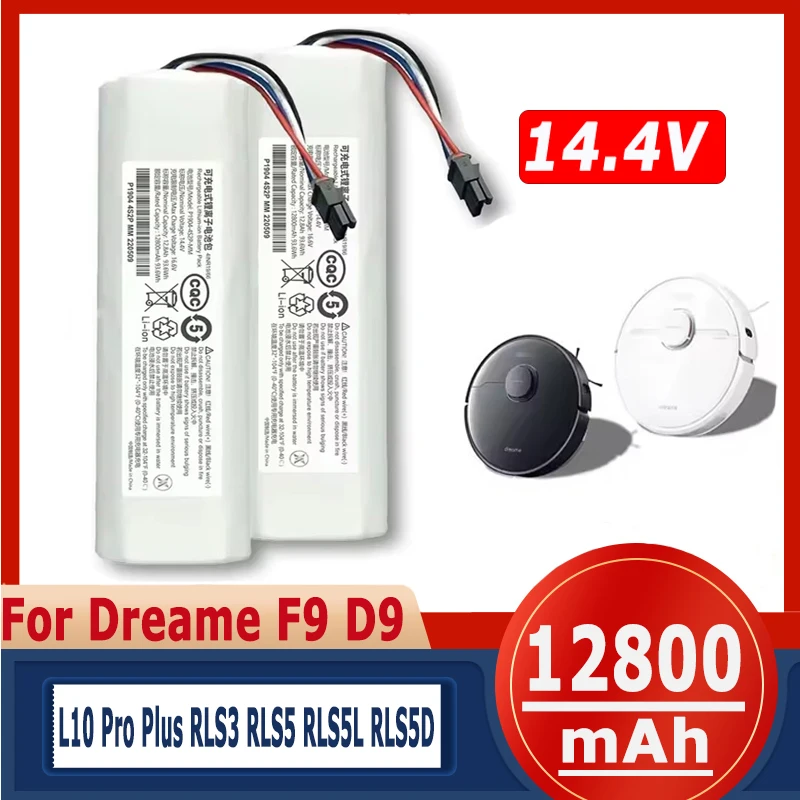 

Original Battery for Dreame Robot Vacuum Mop Cleaner L10s Ultra L10 L10S ULTR 5200mAh Lithium-ion Pack 4INR19/66-2