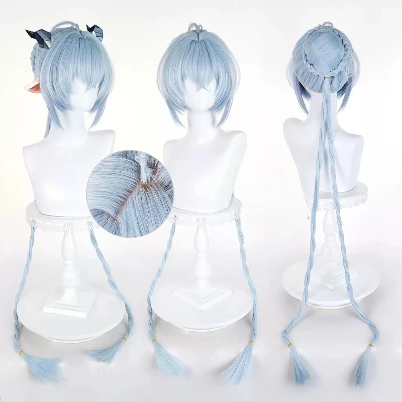 Perruque de cosplay Lucia Elowen Zenless Zone Zero, cheveux synthétiques, accessoire de déguisement pour femme, fête, bonnet de perruque offert, cosplay démon anime