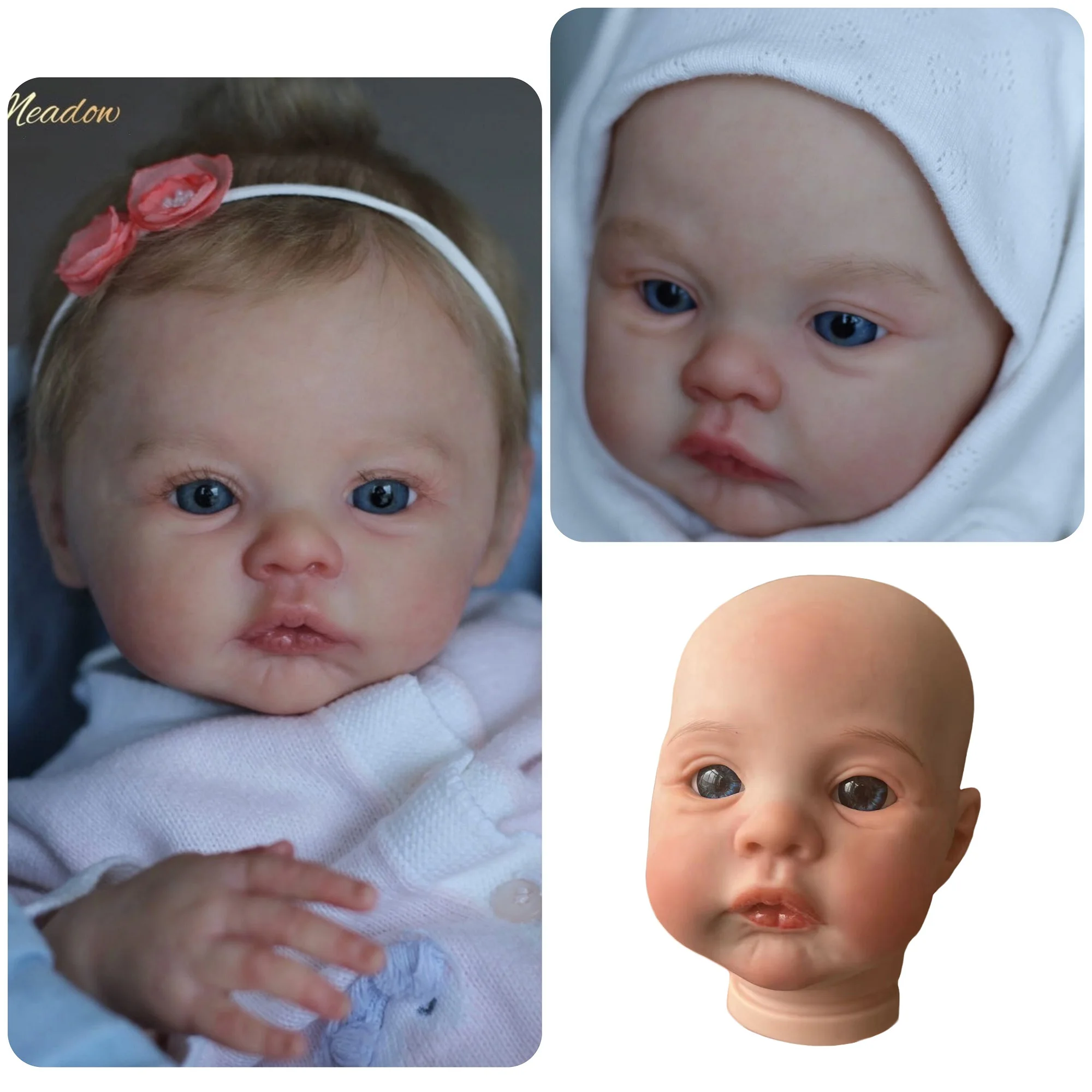 Meadow Reborn Doll Kits 17Inch Unassembled DIY Kit Reborn Painted/Unpainted Lifelike Boneca Kit Bebé Rebor Reborn Sin Pintar