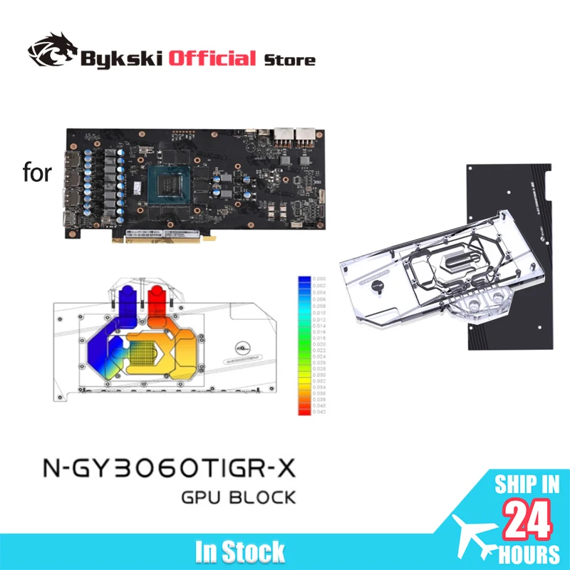 

Bykski N-GY3060TIGR-X GPU Water Block Use for GALAX GeForce RTX 3060TI GAMER OC Video Card / Copper Cooling Radiator RGB SYNC