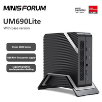 MINISFORUM UM690 lite AMD Ryzen 9 6900HX Windows 11 DDR5 32GB 512GB SSD M.2 2280 PCIe 4.0 USB4 Type-C Mini PC Gaming Computer