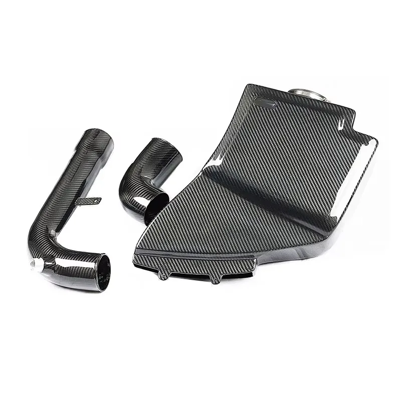 

Высококачественные детали двигателя впускного коллектора, подходящие для Audi TTS (EA113) 2.0T, система холодного впуска с сухим углеродным волокном