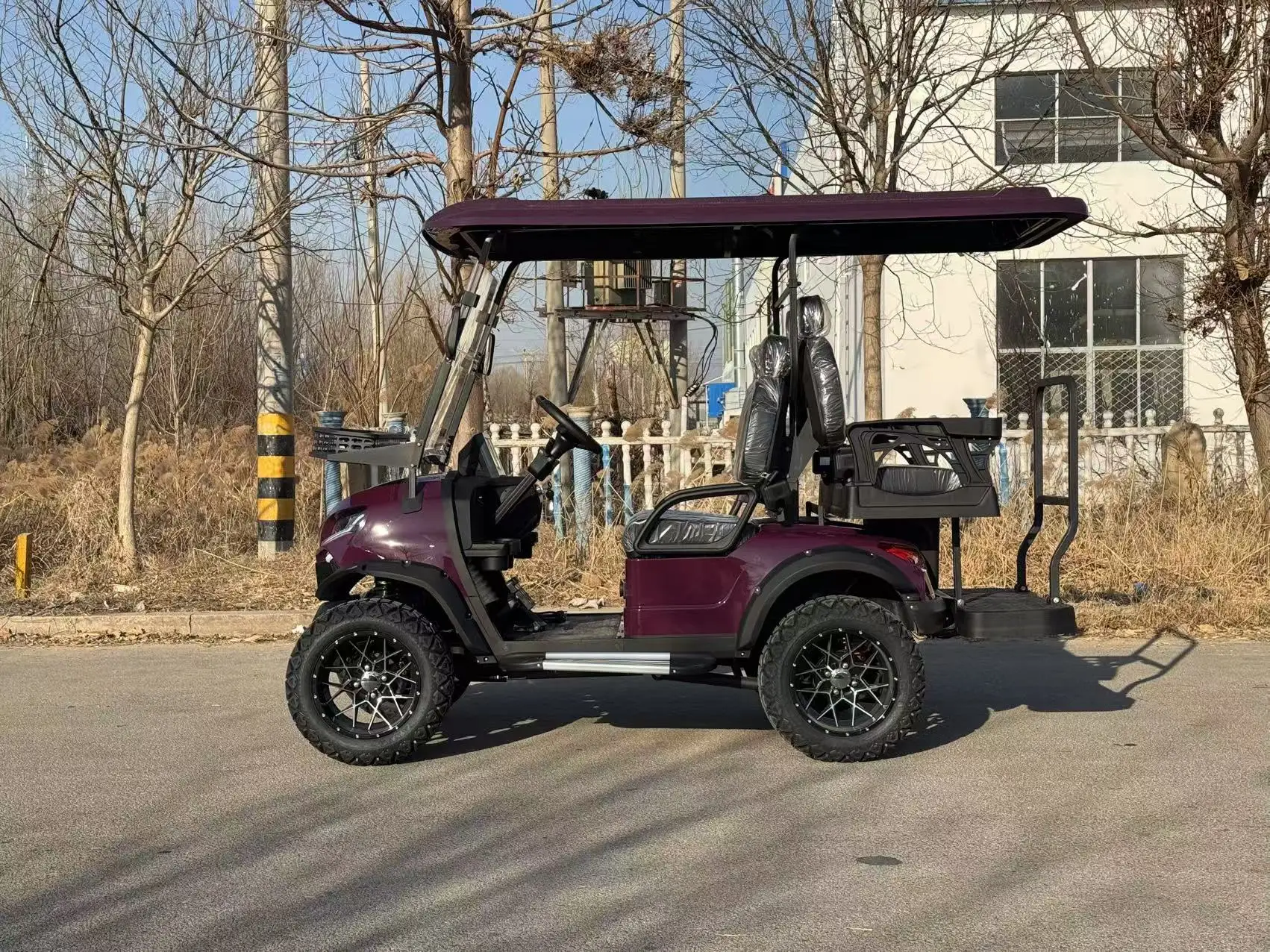 عربة جولف كهربائية للبيع 72 فولت ليثيوم مخصصة مريحة 4 مقاعد 2 + 2 4 + 2 عربة جولف عربات جولف كهربائية #4