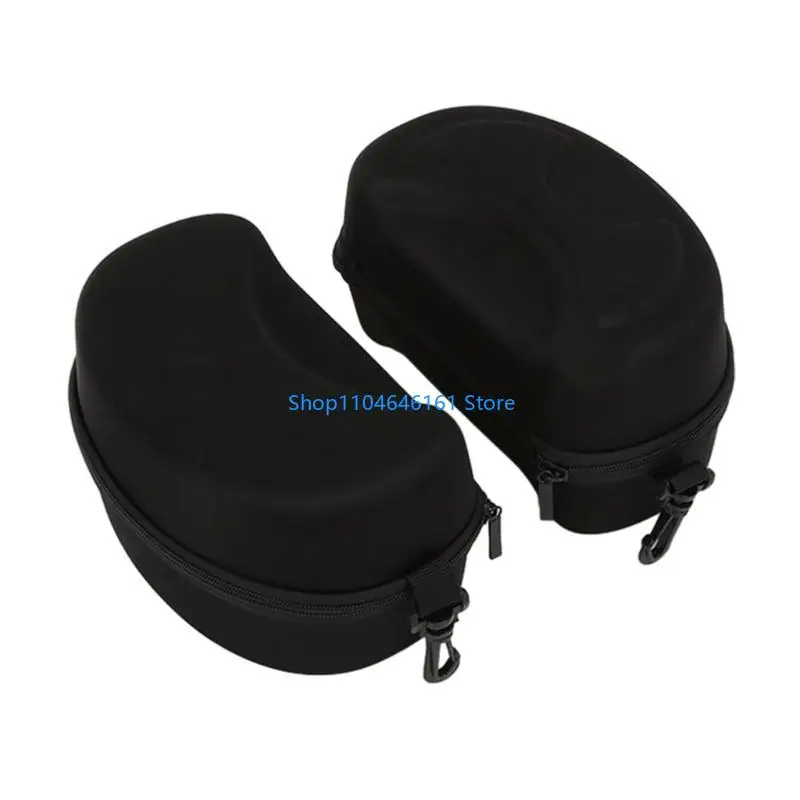 Ski Goggle Case with Plastic Carabiner Sunglasses Carrying Cover EVA Hard Box