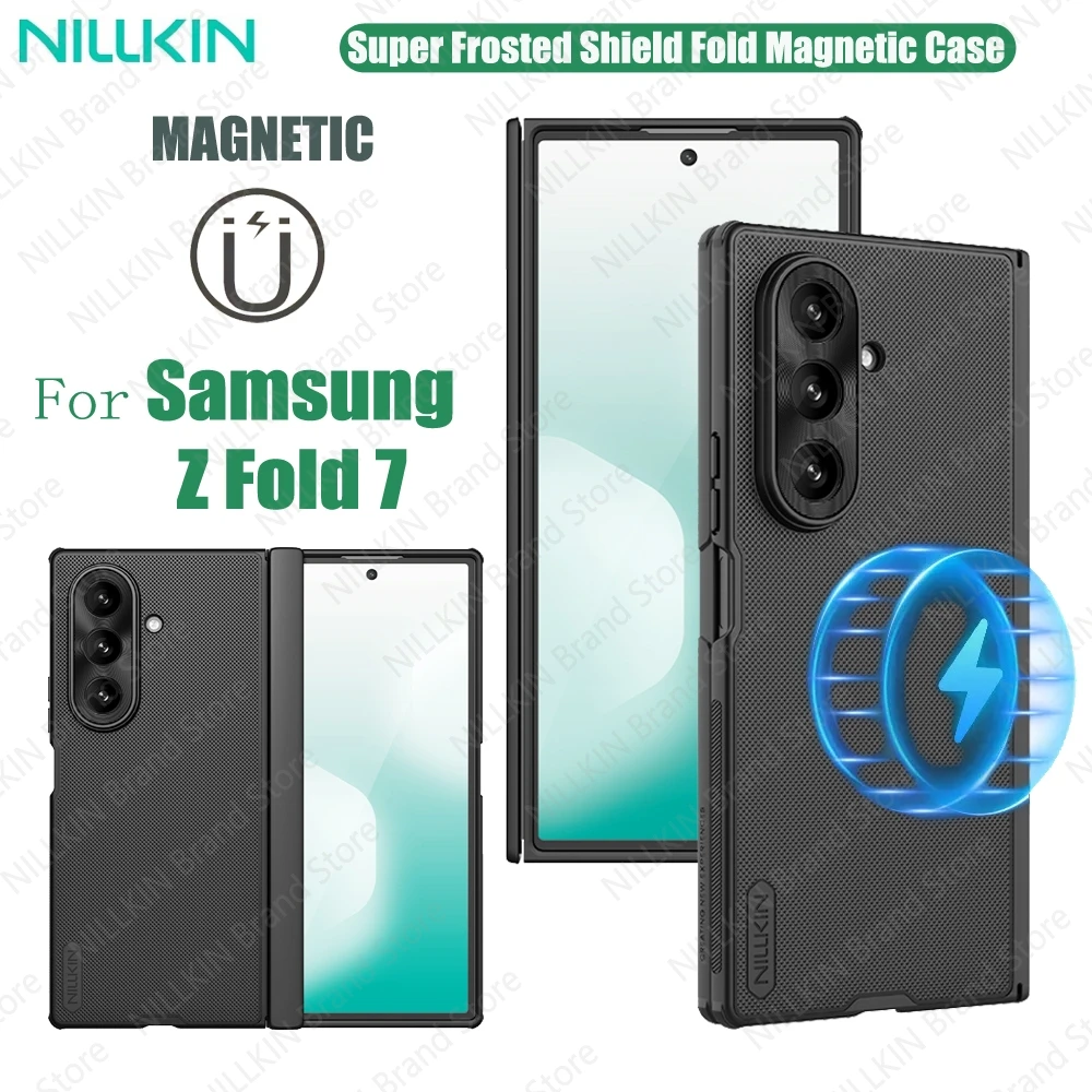 

Чехол MagSafe для Samsung Galaxy Z Fold 7, чехол NILLKIN, складной магнитный чехол с матовым щитком, противоударный складной чехол для Samsung Z Fold7