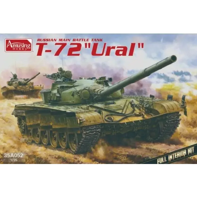 

Amusing Hobby 35A052 1/35 Scale Russian MBT T-72 "Ural"w/Interior Tank Assembly plastics model kit