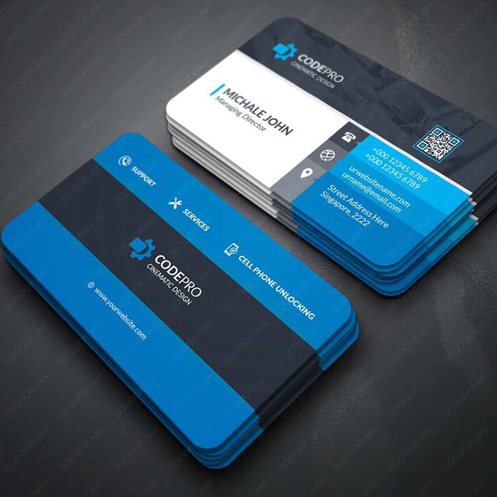 200PS business card production printing high-end business card customized color double-sided card printing business card design