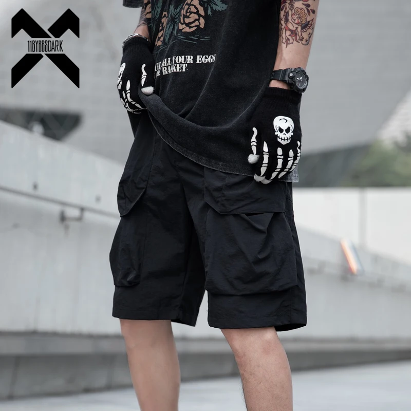 

Мужские тактические ультратонкие быстросохнущие шорты, модные функциональные шорты с несколькими карманами, Techwear, 2025 летняя уличная одежда в стиле хип-хоп