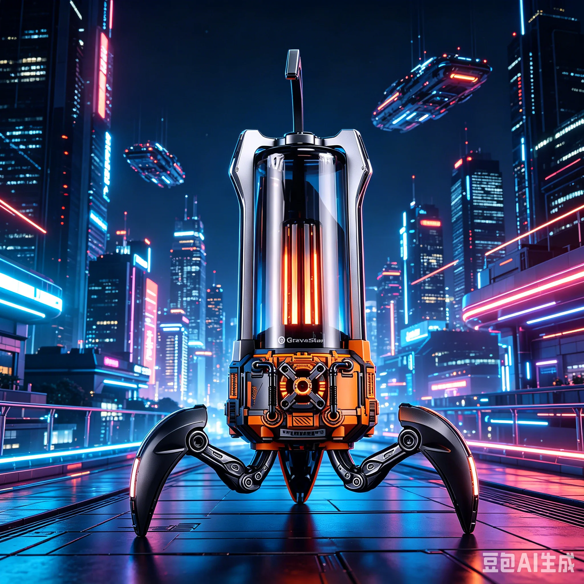 NEW GravaStar G5 Bluetooth Wireless Speaker Portable Desktop E-Sports Mecha  Figurine Heavy Bass Stereo Trendy Cyber Style