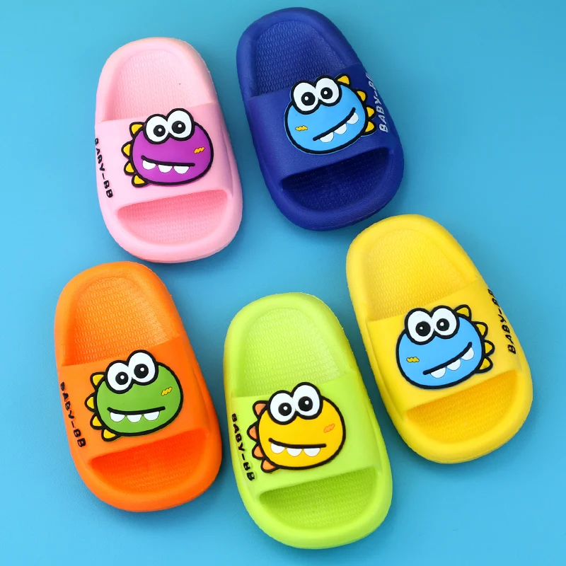 Baby Boy Baby Slippers Dinosaur One and a Half Years Old Kids' Shoes Interior Home Children's Non-Slip Girls Sandals