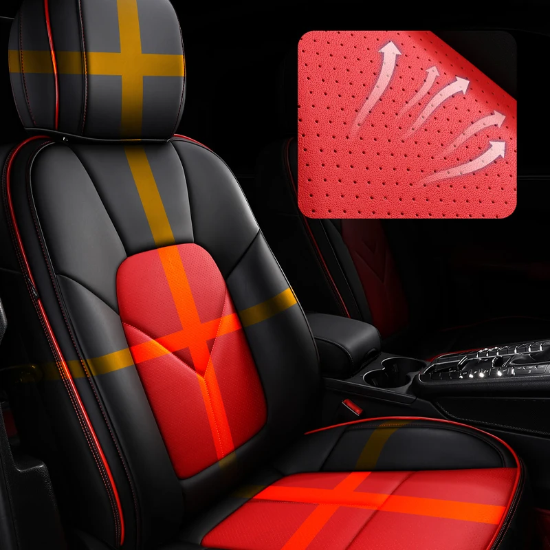 Custom Car Seat Cover For Changan UniT UniV UniK Cs35 Cs75 Plus Cx70 Nappa PU Leather Waterproof Luxury Gifts Auto Accessories