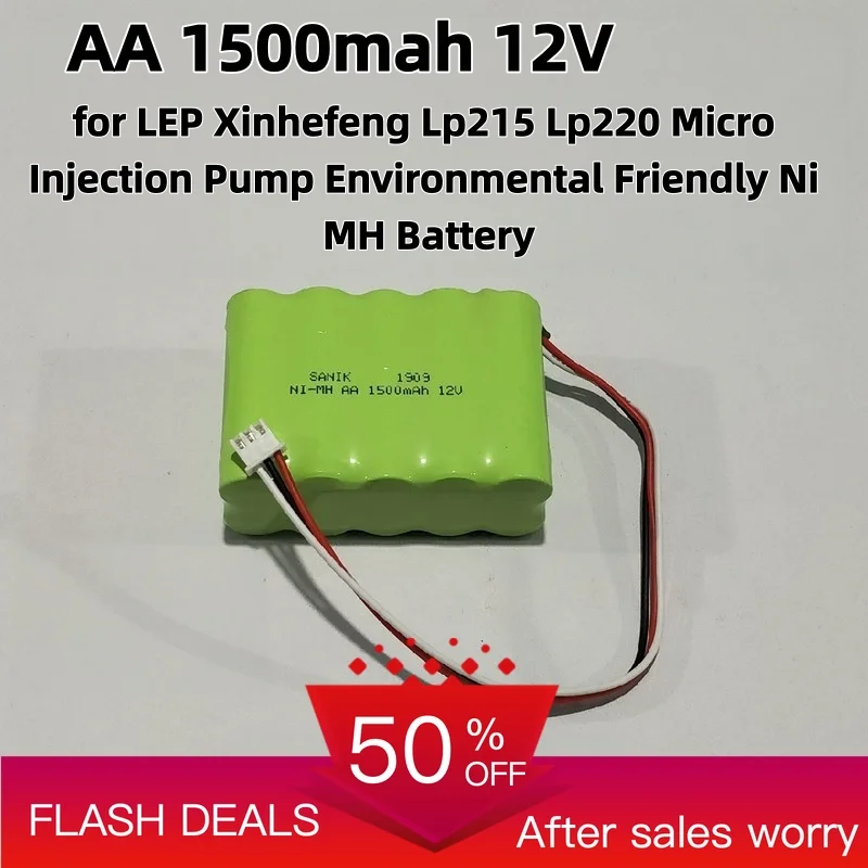 AA 1500mah 12V for LEP Xinhefeng Lp215 Lp220 Micro Injection Pump Environmental Friendly Ni MH Battery