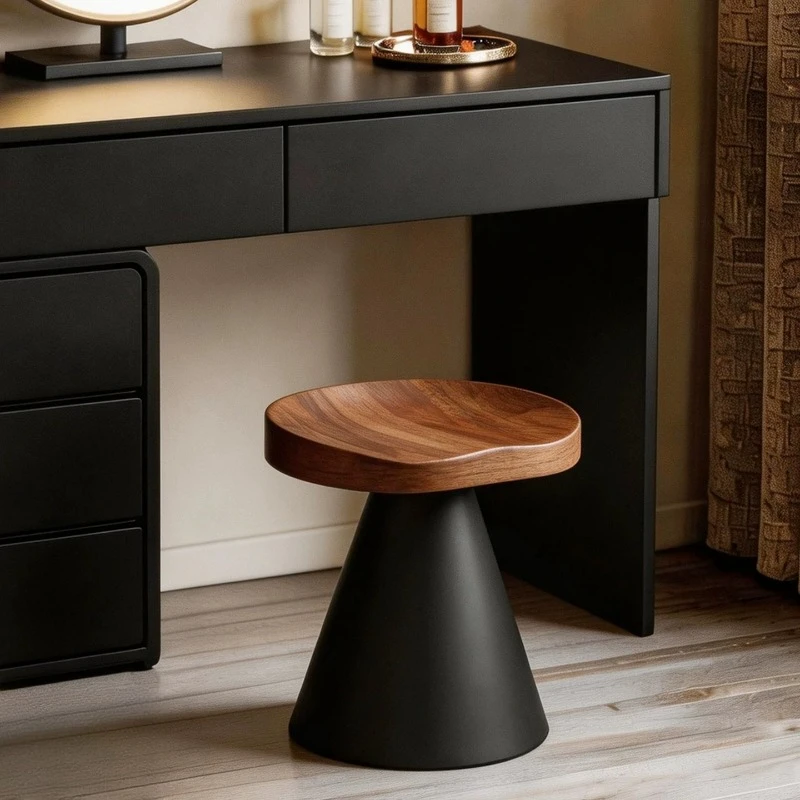Dressing Modern Vanity Stool Weird Makeup Cute Tall Vanity Stool Wooden Office Silla Para Tocador Maquillaje Home Furniture