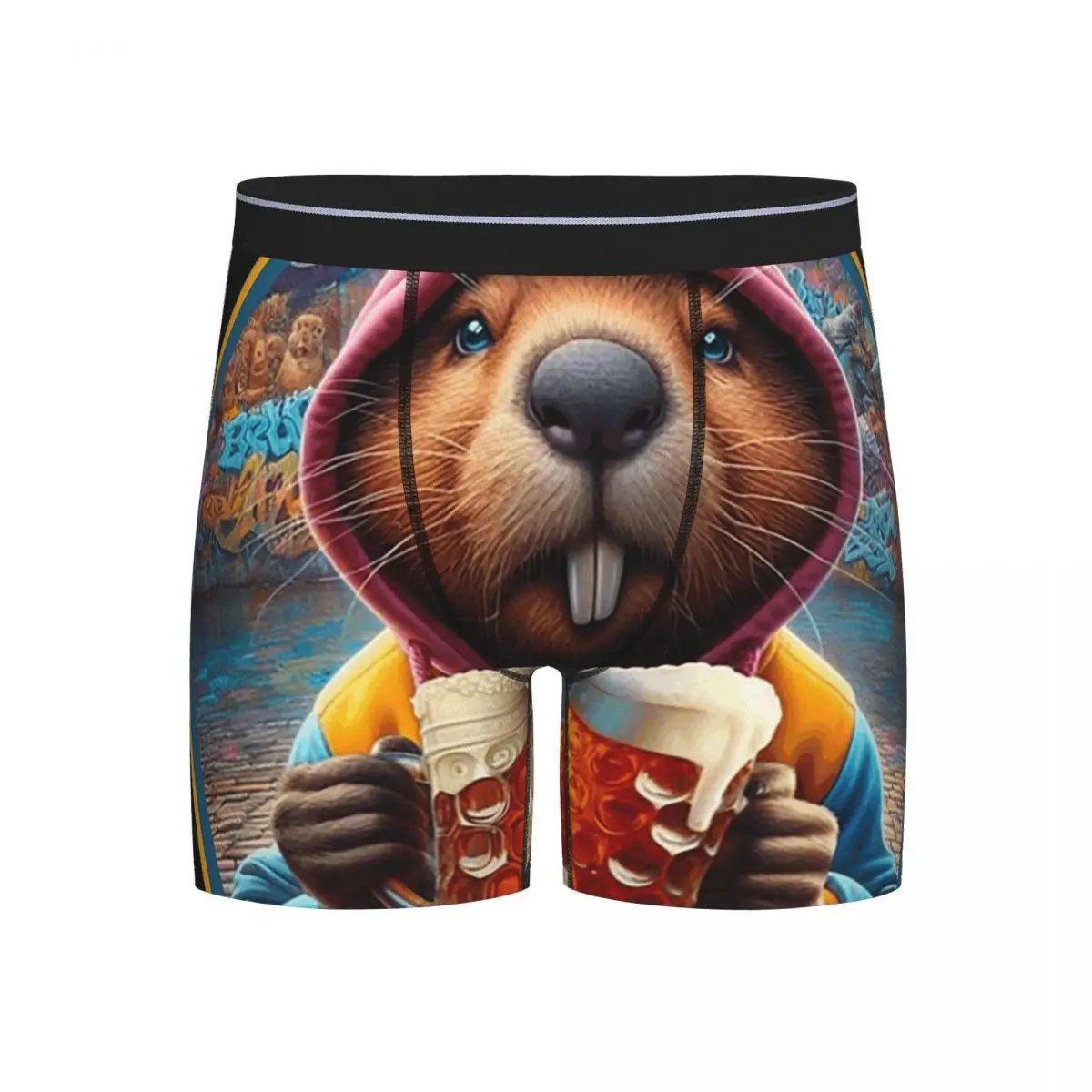 

Long Boxer Underpants Shorts Bober Bbr Beaver Panties Male Comfortable Underwear for Homme Man Boyfriend Gift