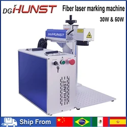 DGHUNST 50W 30W Fiber Laser Marking Machine Raycus MAX for DIY Jewelry,Gold,Silver,Ring, Metal Cutting Engraving Machine