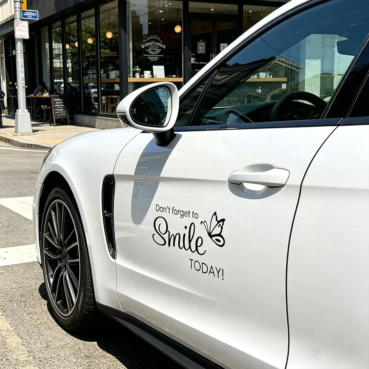 remember to smile today waterproof car sticker decal bumper cup notebook laptop gift for her women