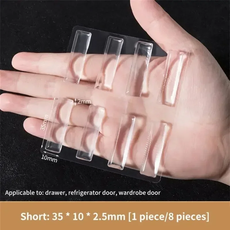 1 Set Buffer Bumper Mute Bescherming Pad Deurstopper Toiletten Lade Deur Kasten Anti-collision Siliconen Pad Zelfklevend