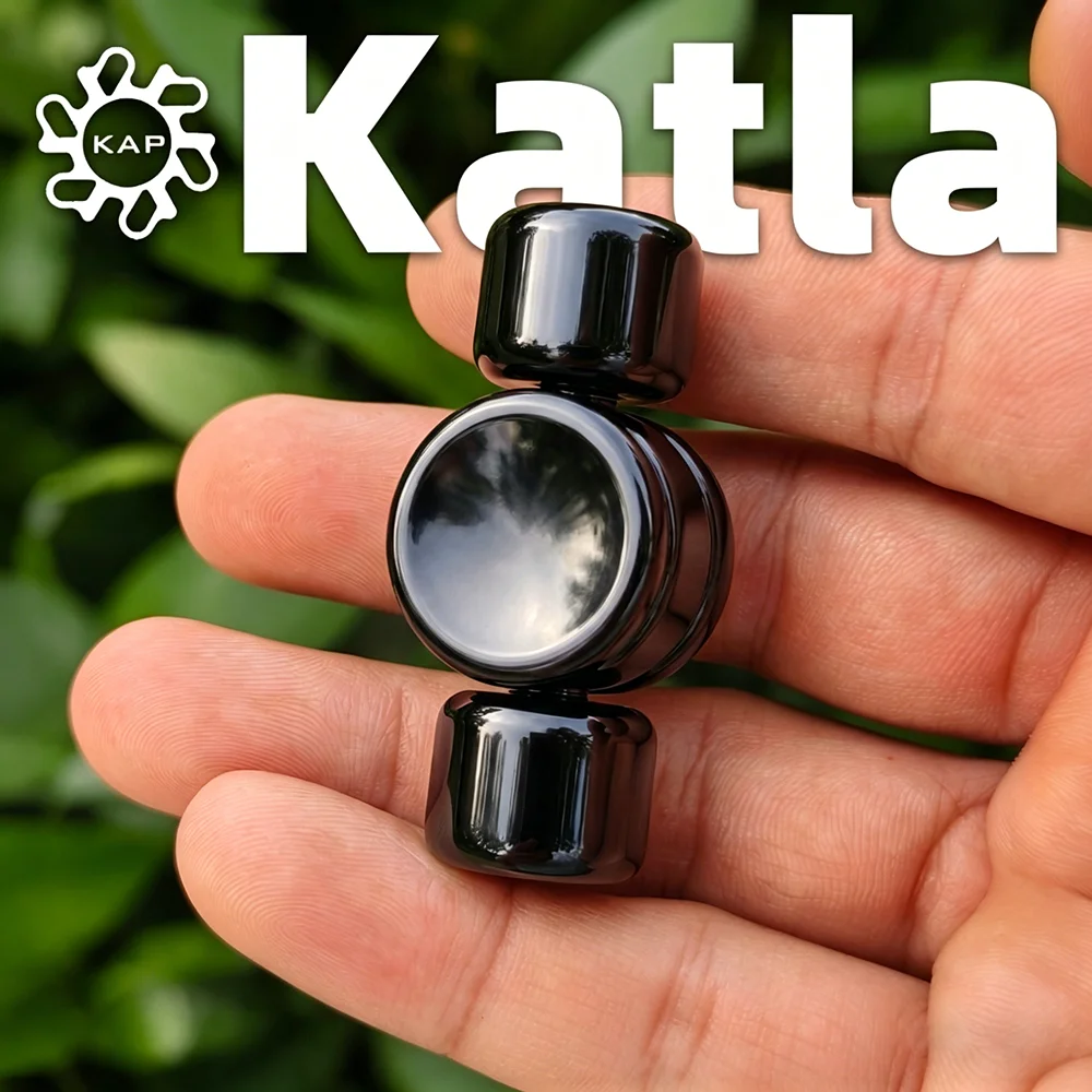 Kinetics Asia Pacifi EDC Katla Two-Bladed Fidget Spinner Zirconium Stress Relief Toy Gyro Handling Feel Anxiety Relief Gadgets