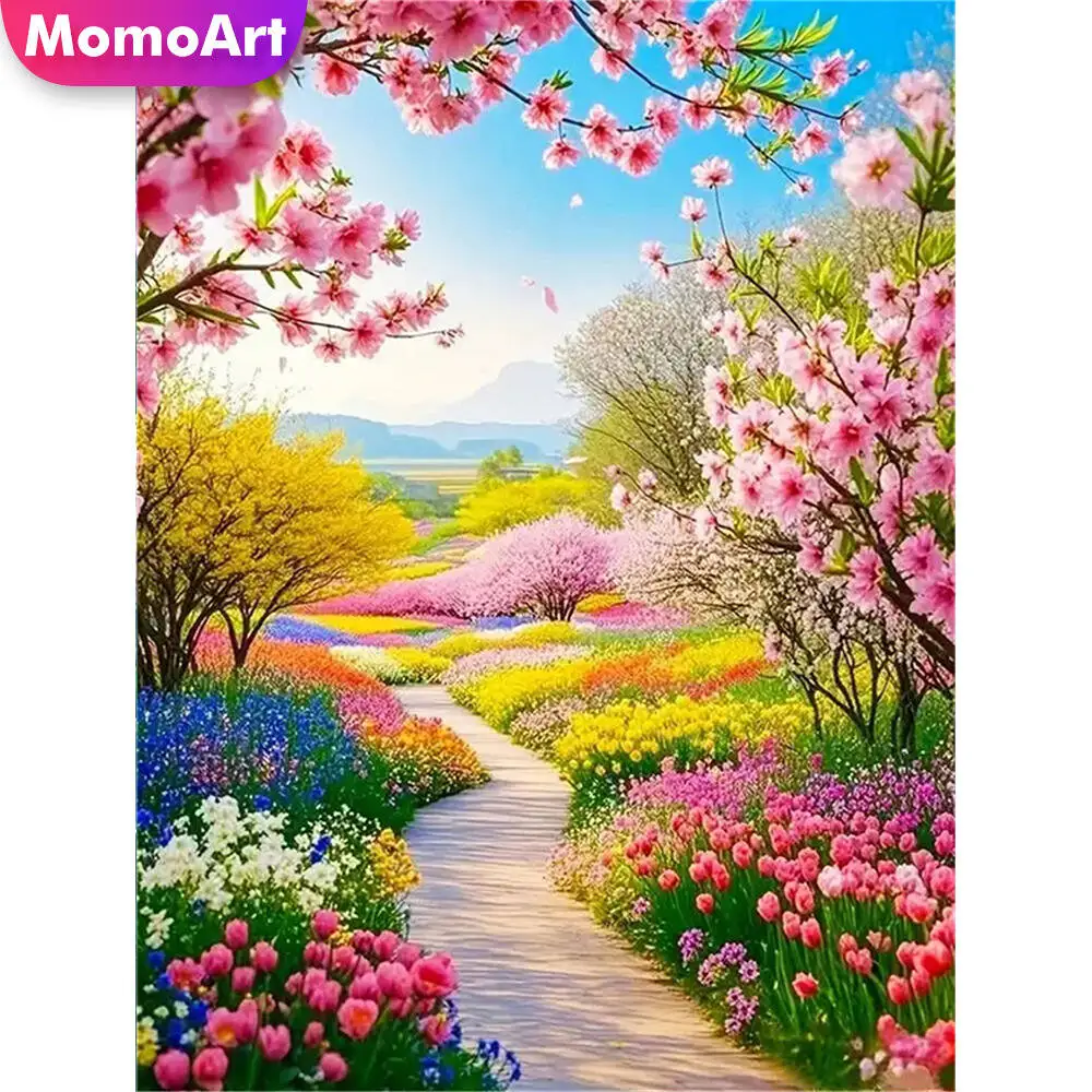 Momoart Katze Diamant Malerei Tier bunte Diamant Mosaik Bild Strass Mond Wand Dekor
