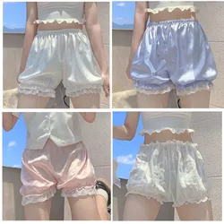 Lolita Shorts Loli Bloomers Women Lace Kawaii Cosplay Summer Bottoming Pumpkin Shorts Girl