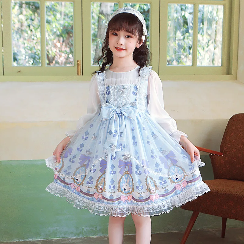 Dress Girls Baby Cute Lolita Style Birthday Party Dress Bridesmaid Wedding Dresses Mesh Princess Vestidos Costume for Girl