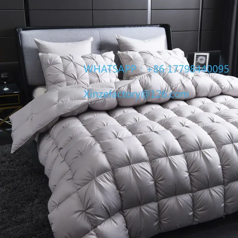 

Настраиваемое белое пуховое одеяло из гусиного пуха, теплое зимнее толстое 3D одеяло для хлеба, плиссированное одеяло с наполнителем для одиночной и двойной пары