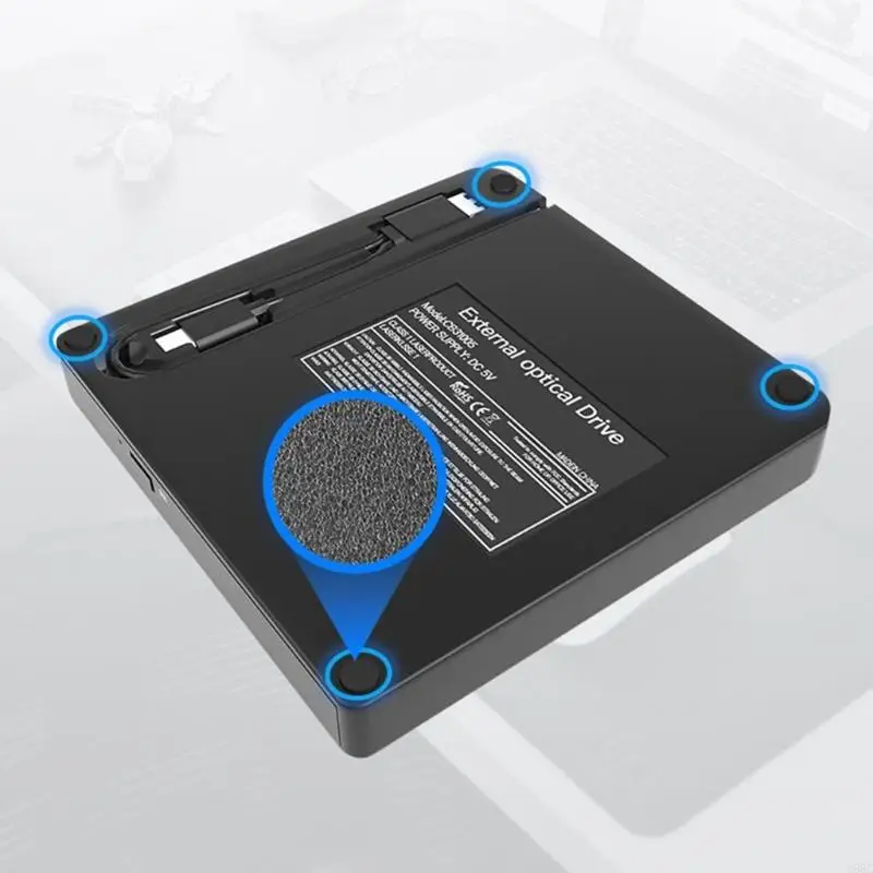 U55C USB Portable DVD Writer slanke externe optische schijf voor laptop, snelle snelheidsgegevensoverdracht voor