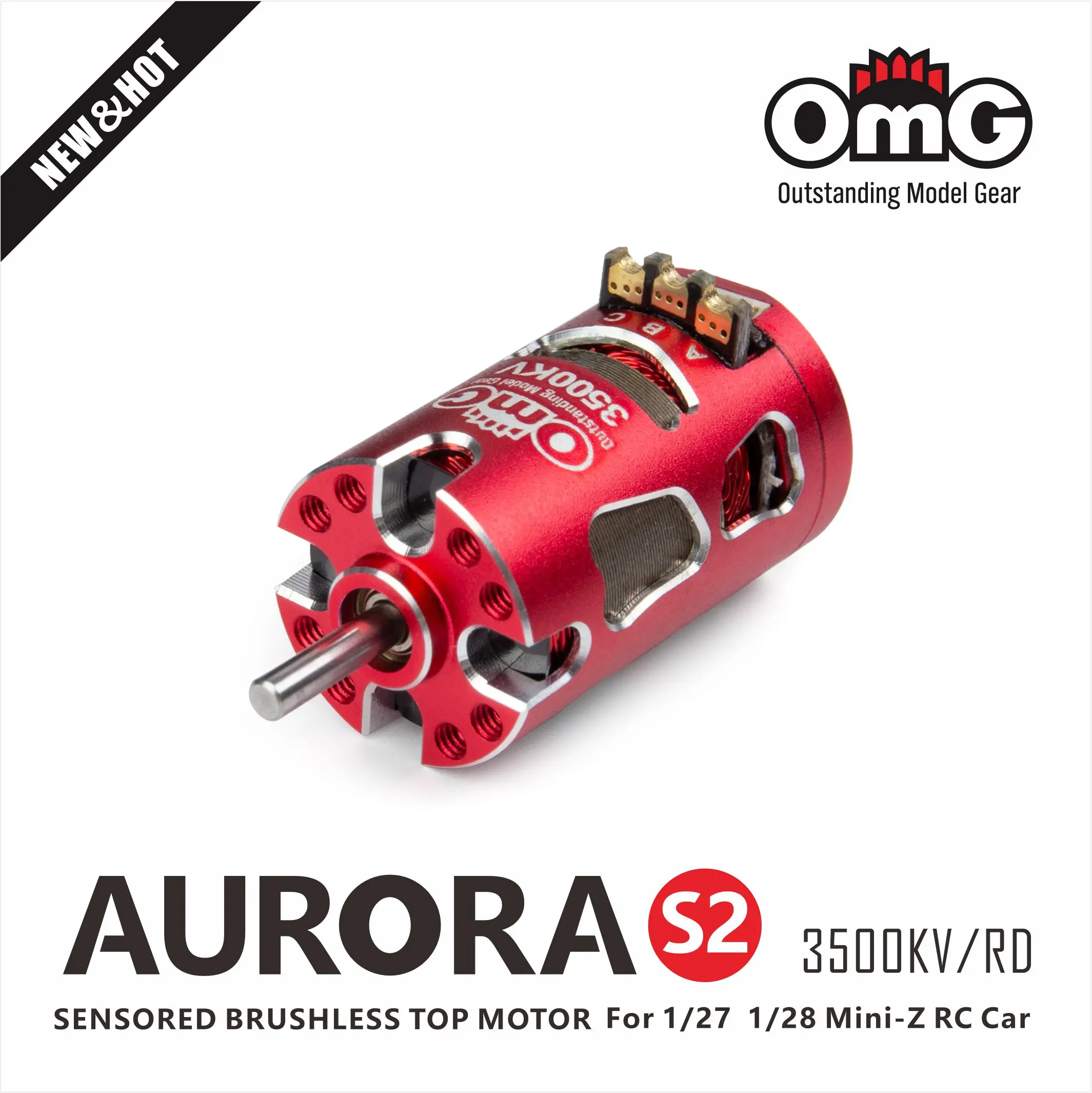 Mosquito car inductive brushless motor MINIZ130 motor X-Power, Atomic RC, GLRacing front and rear drive