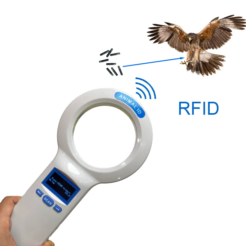 AHR200 ハンドヘルド RFID 134.2Khz ISO11784/5 動物 ID FDX-B マイクロチップスキャナペットチップリーダー馬レース、犬、猫識別用