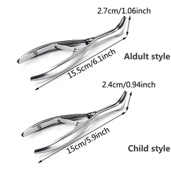1Pc Nose Mirror Ear Canal Dilator Stainless Steel Speculum Nostril Adult Kids Nose Pliers Nasal Dilator Professional Tools