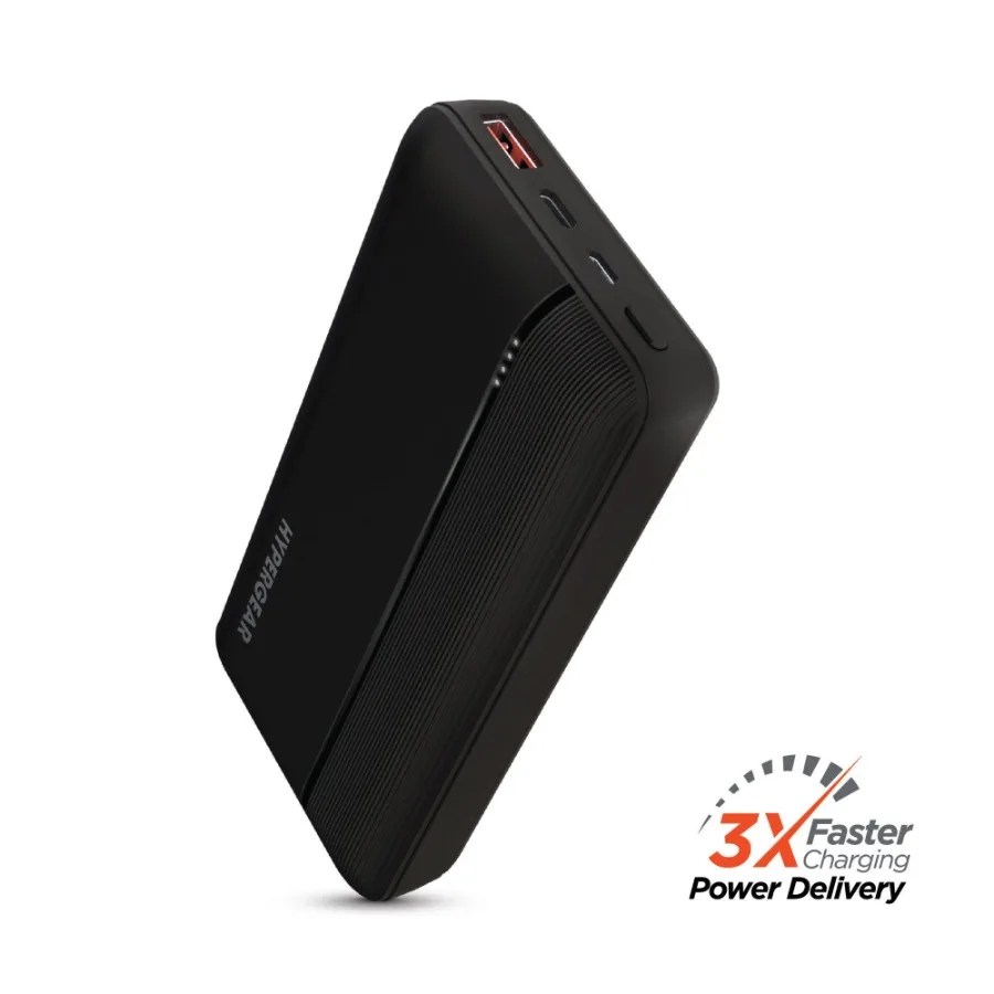 

HyperGear 20000mAh 20W PD + USB Power Bank Black