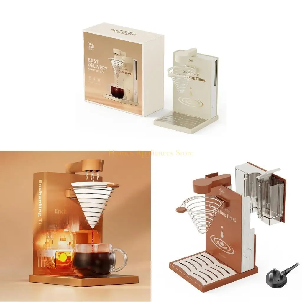 

D0AB Elegant Coffee Machine Coffee Brewing Device Stainless Steel Coffee Appliance