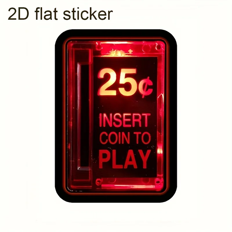 

25-центная автомобильная наклейка с слотом для монет, водонепроницаемая и прочная наклейка, автомобильные аксессуары, украшение автомобиля, одноразовая водонепроницаемая наклейка для автомобиля