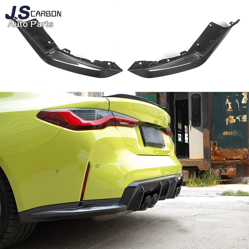 For BMW M3 M4 G80 G82 G83 2021+ carbon fiber wrap angle carbon anti-collision Front Bumper corner body kit