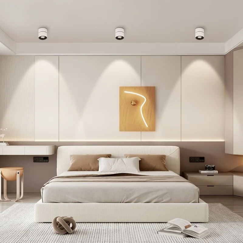 Slimme plafondlamp tuya zigbee Bluetooth Dali 0-10v dimbaar 360° °   rotatie COB SpotlightDownlight AC85-265v Binnenverlichting