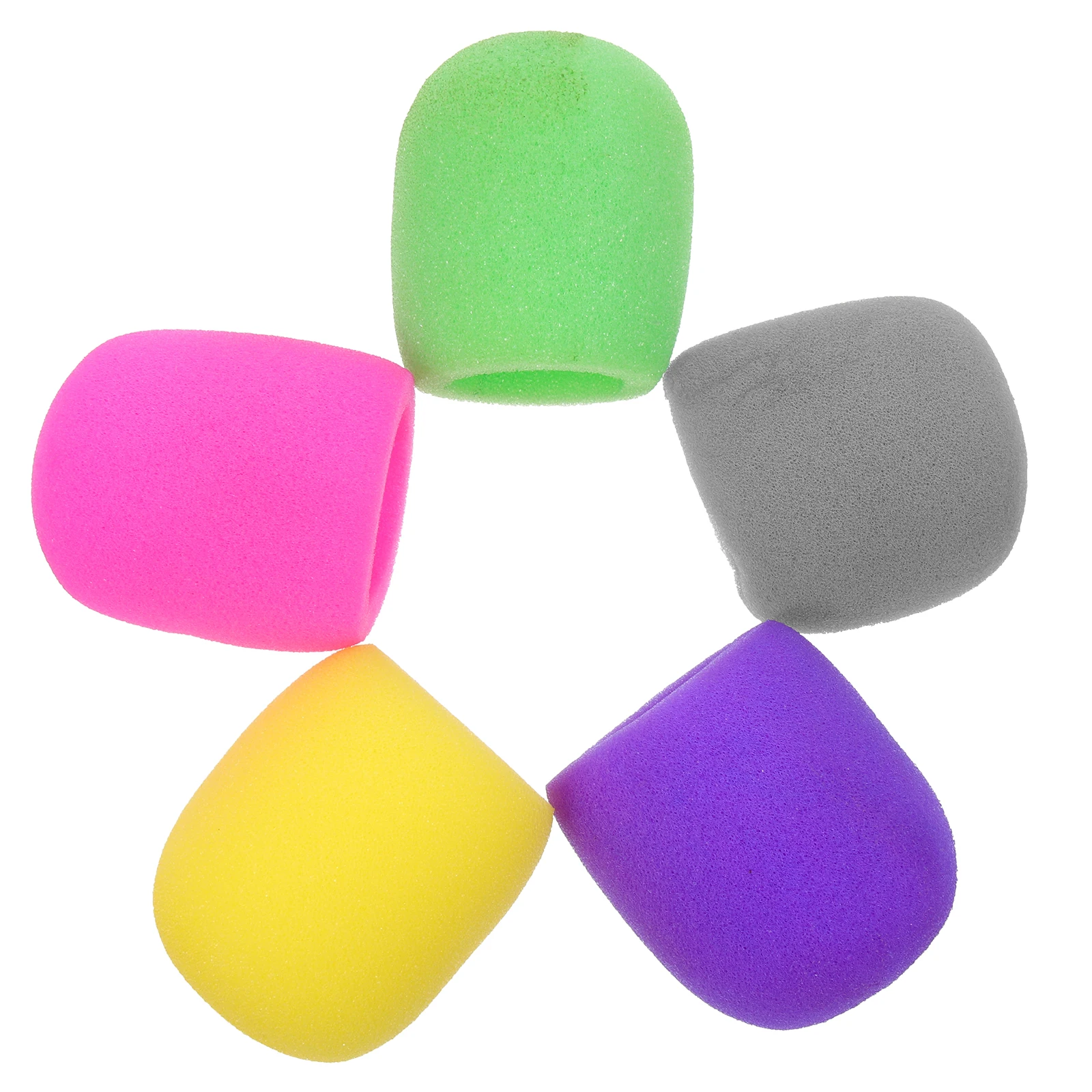 

10pcs Microphone Cover Enlarged Durable Windscreen Sponge Protector for Conference KTV Stage News Disposable Covers