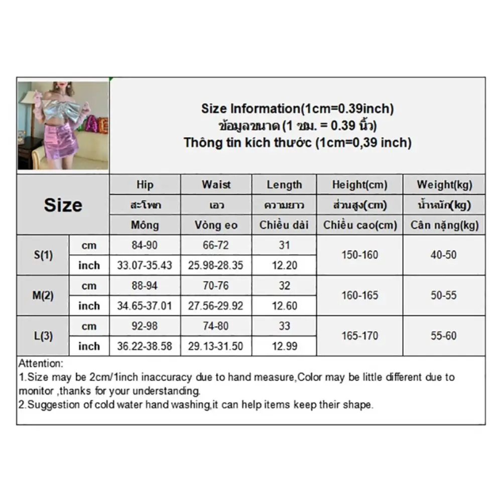 Metallic Gecoate Mode Rok Mode Miniskirk Slim Fit Slim-Fit Hottie Rok Hoge Taille Y 2K Korte Rok Vrouwen