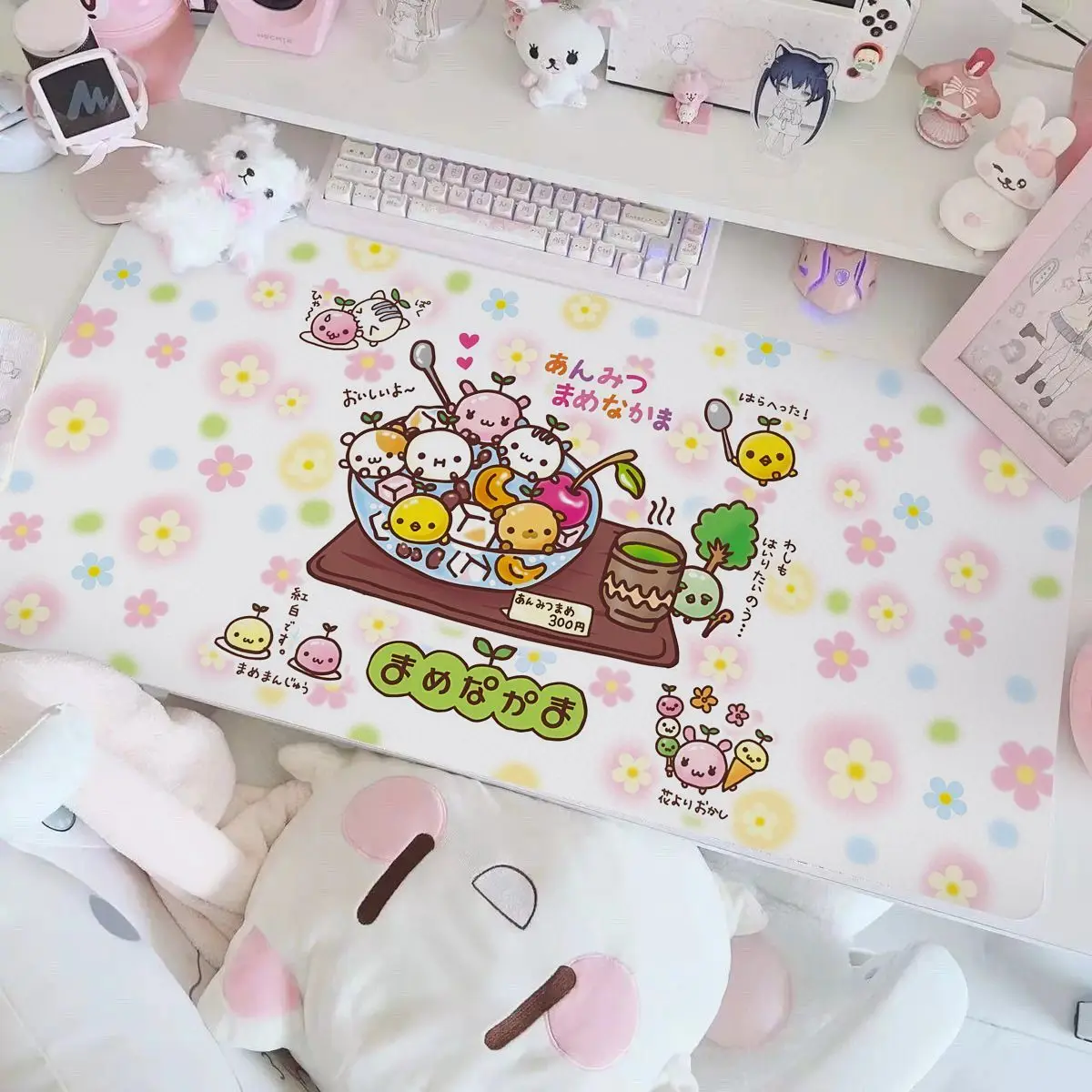 Cute Bedroom Room Decoration Leather Mouse Pad Super Large Computer Table Mat Desk Pad Customization Office Dormitory Mat