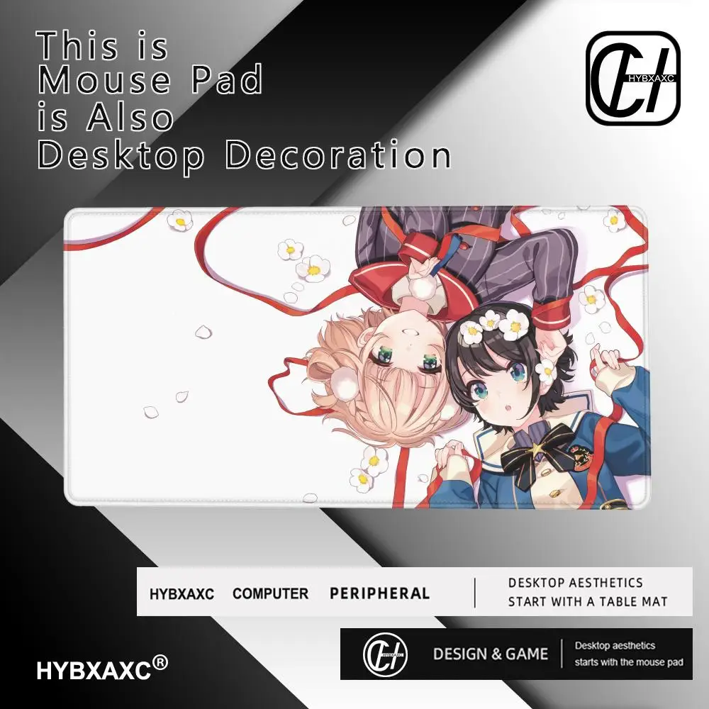 Anime Virtual Girl Oozora Subaru Hololive Mauspad, große Tastatur-Schreibtischunterlage, Gaming-Mauspad, LockEdge, rutschfeste Matte