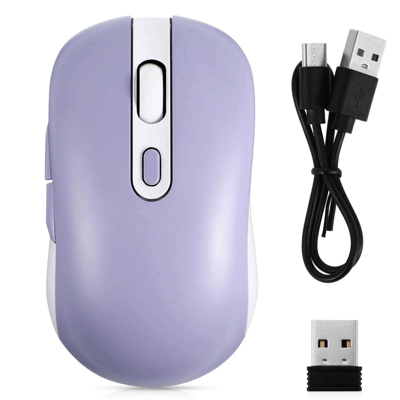 

Ergonomic Adjustable Rechargeable Wireless Mouse Long Lasting Portable Lightweight Computer Mice Wireless Mouse