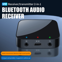 2 IN 1 Bluetooth Receiver Transmitter Stereo Music Receiver Bluetooth Wireless Adapter Audio with 3.5mm AUX For TV Car