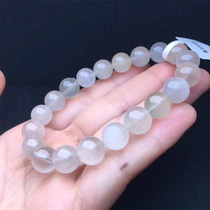 9MM Natural Colored Rabbit Hair Quartz Bracelet Fashion Crystal Quartz Gemstone Jewelry Reiki Healing Gift For Women 1PCS