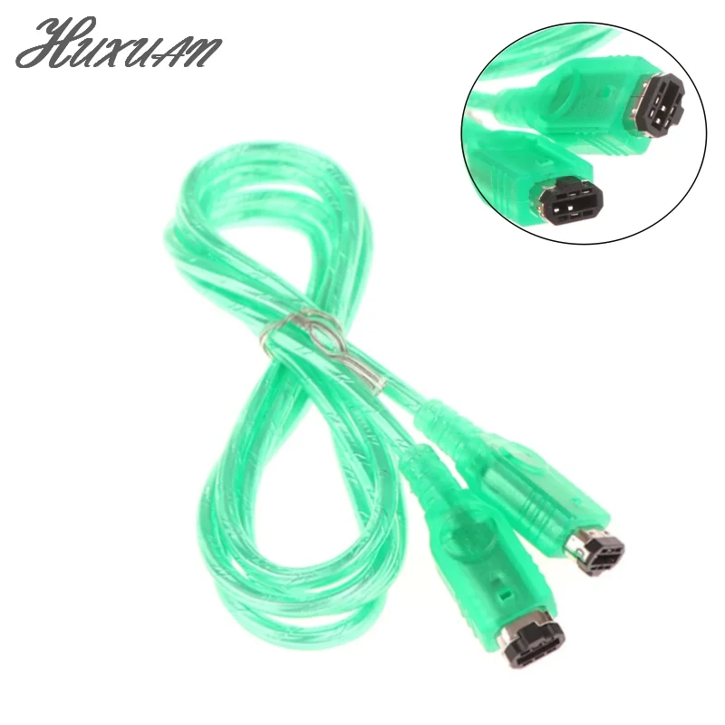 1.2m Transparent Green 2 Player Online Link Cable For GBA SP Connect Cable For Gameboy Advance SP Game Console