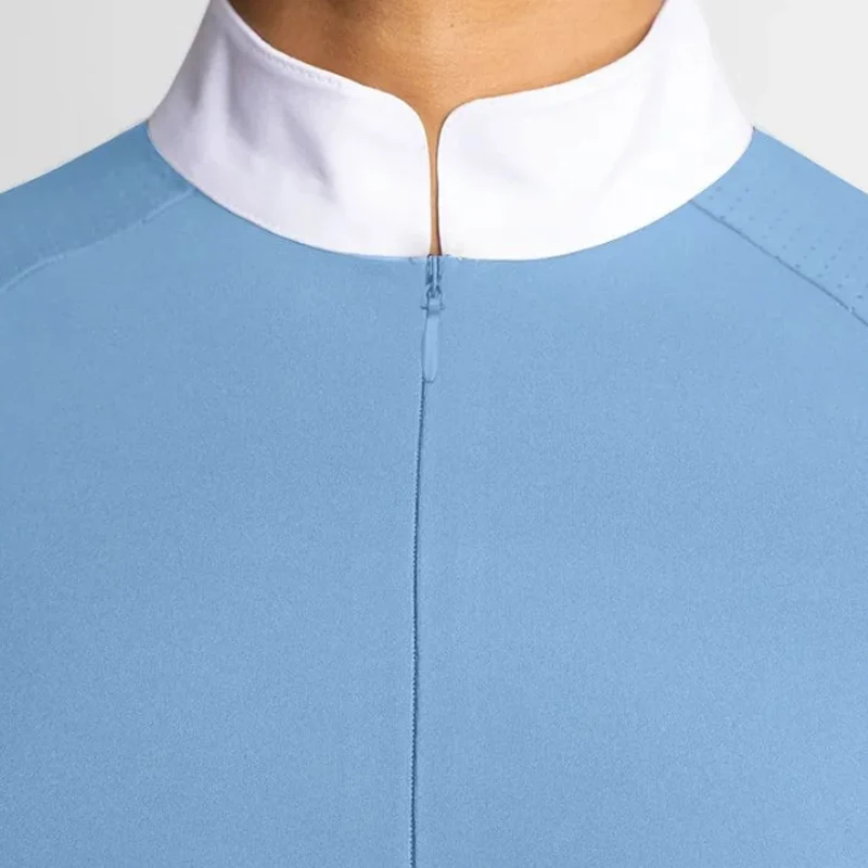 سستة الفروسية تي شيرت المرأة الرياضية طويلة الأكمام بلايز ركوب الخيل بلوزة ربيع الخريف عرض المنافسة متسابق الملابس