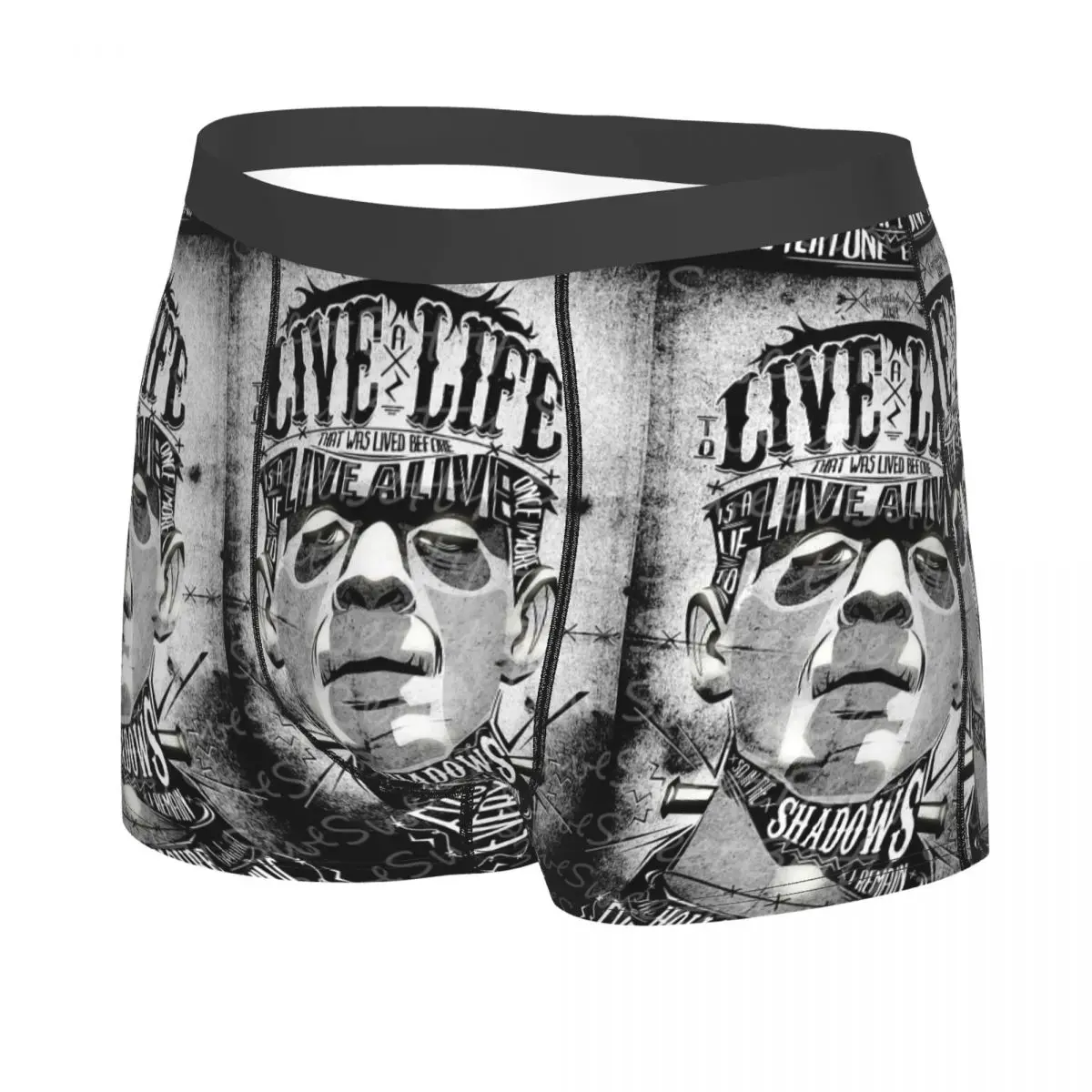 Monster Frankenstein Man's cosy Boxer Briefs,3D printing Underwear, Highly Breathable Top Quality Birthday Gifts