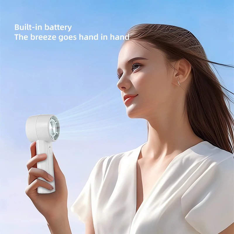 Portable Handheld Fan Hand-held 1800mAh Mini Home USB Charging Fan High Speed USB Charging Outdoor Camping Cooling Handheld Fan - Image 5